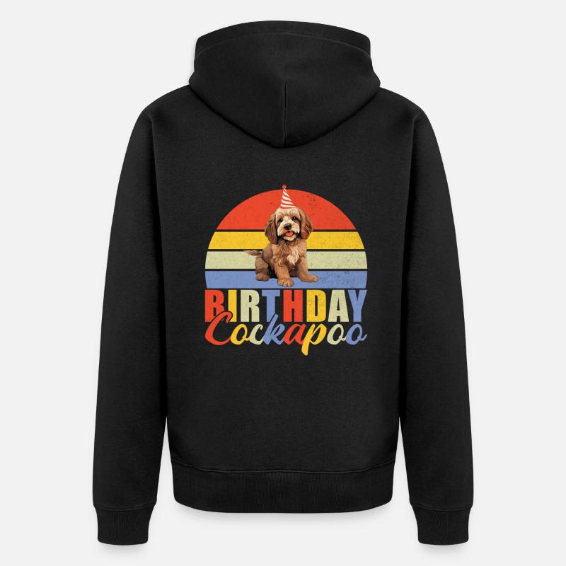 Cadeaux Cockapoo - Veste à capuche bio Premium Unisexe - noir