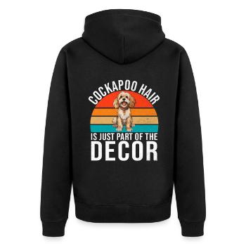 Cadeaux Cockapoo - Veste à capuche bio Premium Unisexe - noir - Dos - Nico (187cm)