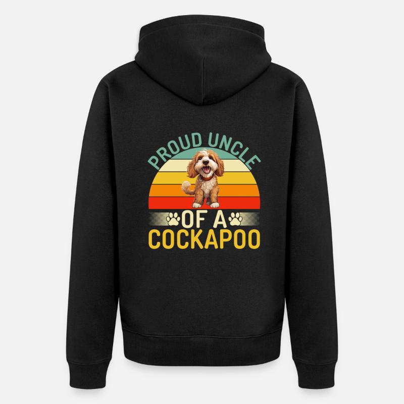 Cadeaux Cockapoo - Veste à capuche bio Premium Unisexe - noir