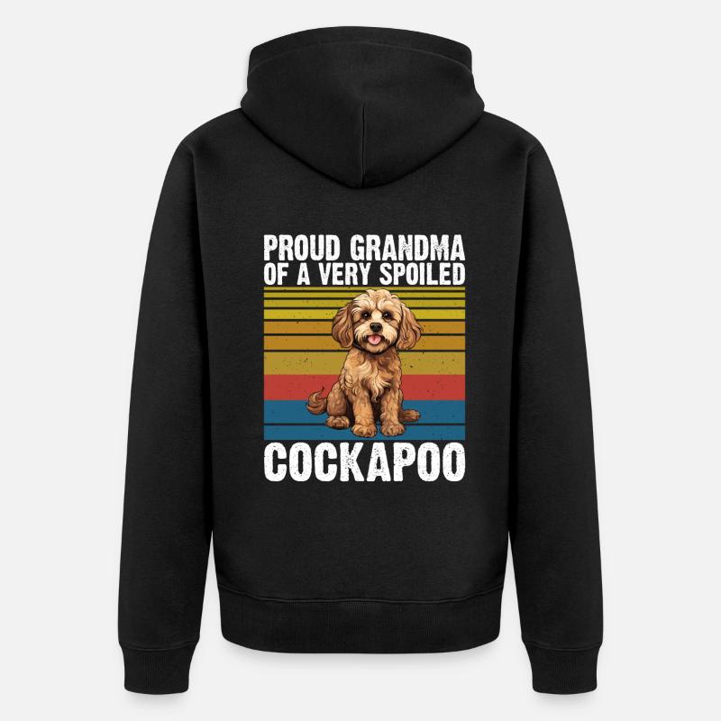 Cadeaux Cockapoo - Veste à capuche bio Premium Unisexe - noir