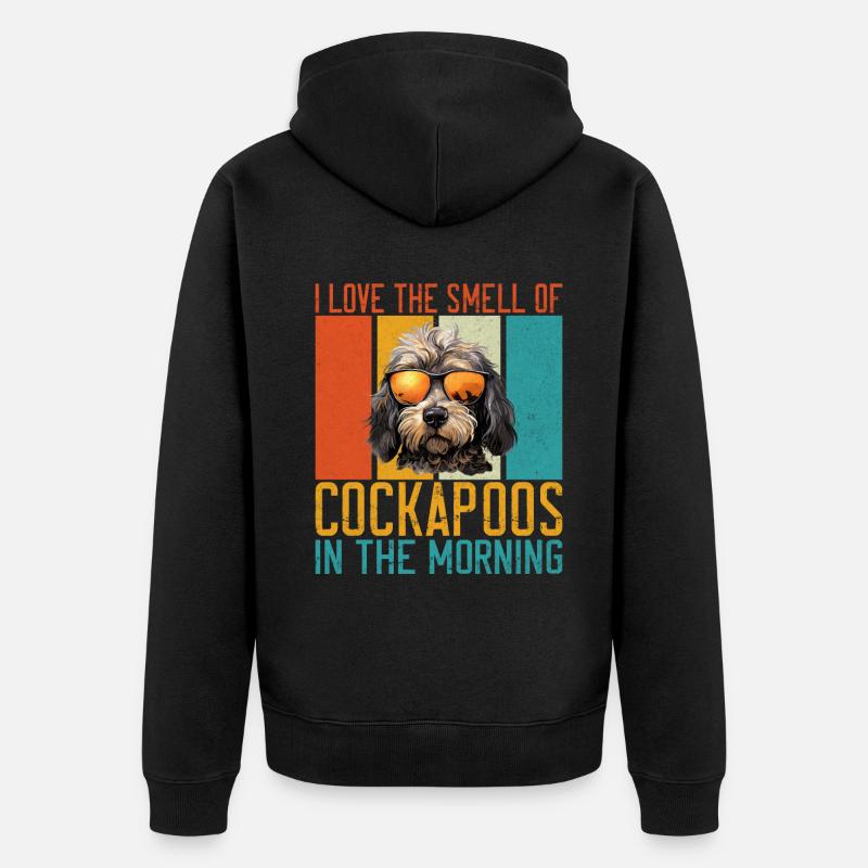 Cockapoo Gifts - Unisex Premium Organic Zip Hoodie - black