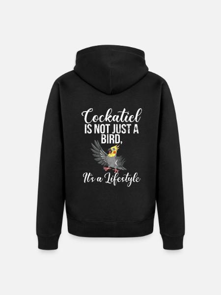 Cadeaux de calopsitte - Veste à capuche bio Premium Unisexe - noir