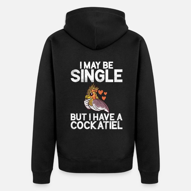 Cadeaux de calopsitte - Veste à capuche bio Premium Unisexe - noir