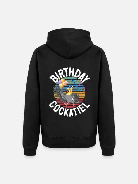 Cadeaux de calopsitte - Veste à capuche bio Premium Unisexe - noir