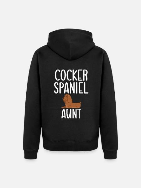 Cocker Spaniel Gifts - Unisex Premium Organic Zip Hoodie - black