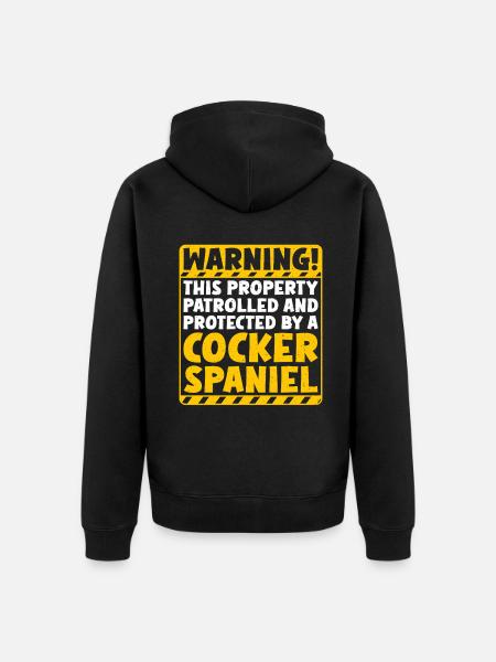 Cocker Spaniel Gifts - Unisex Premium Organic Zip Hoodie - black