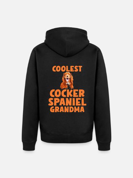 Cocker Spaniel Gifts - Unisex Premium Organic Zip Hoodie - black