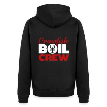 Crawfish Gifts - Unisex Premium Bio Zip Hoodie - Schwarz - Hinten - Nico (187cm)