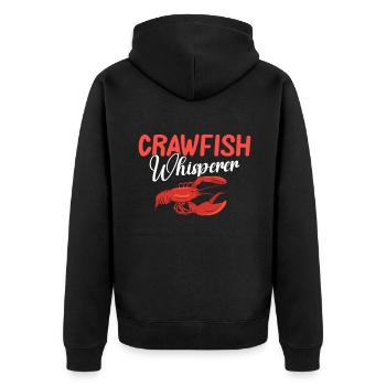 Crawfish Gifts - Unisex Premium Bio Zip Hoodie - Schwarz - Hinten - Nico (187cm)