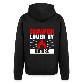 Crawfish Gifts - Unisex Premium Bio Zip Hoodie - Schwarz - Hinten - Nico (187cm)