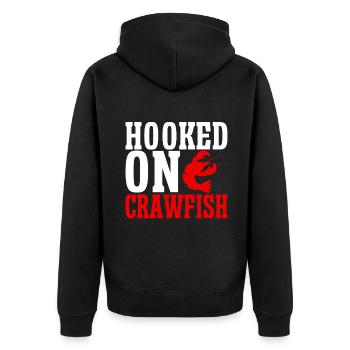 Crawfish Gifts - Unisex Premium Bio Zip Hoodie - Schwarz - Hinten - Nico (187cm)
