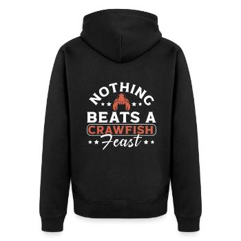 Crawfish Gifts - Unisex Premium Bio Zip Hoodie - Schwarz - Hinten - Nico (187cm)