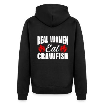 Crawfish Gifts - Unisex Premium Bio Zip Hoodie - Schwarz - Hinten - Nico (187cm)