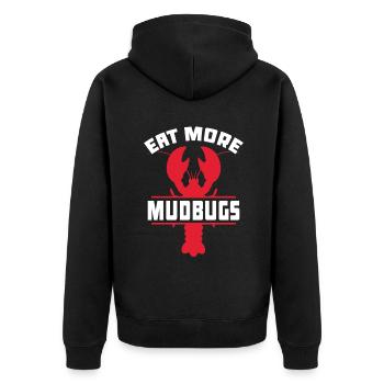 Crawfish Gifts - Unisex Premium Bio Zip Hoodie - Schwarz - Hinten - Nico (187cm)