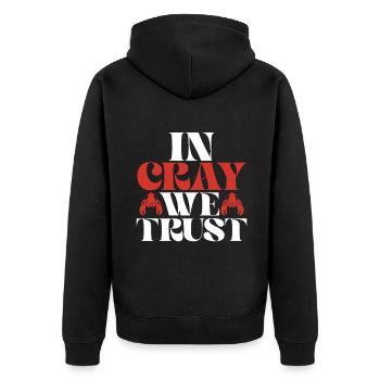 Crawfish Gifts - Unisex Premium Bio Zip Hoodie - Schwarz - Hinten - Nico (187cm)