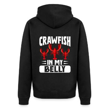 Crawfish Gifts - Unisex Premium Bio Zip Hoodie - Schwarz - Hinten - Nico (187cm)