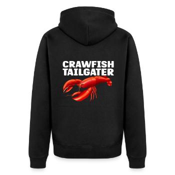 Crawfish Gifts - Unisex Premium Bio Zip Hoodie - Schwarz - Hinten - Nico (187cm)