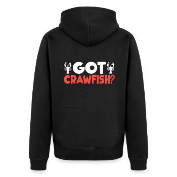 Crawfish Gifts - Unisex Premium Bio Zip Hoodie - Schwarz - Hinten - Nico (187cm)