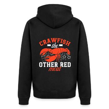 Crawfish Gifts - Unisex Premium Bio Zip Hoodie - Schwarz - Hinten - Nico (187cm)