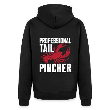 Crawfish Gifts - Unisex Premium Bio Zip Hoodie - Schwarz - Hinten - Nico (187cm)