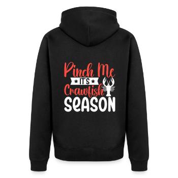 Crawfish Gifts - Unisex Premium Bio Zip Hoodie - Schwarz - Hinten - Nico (187cm)