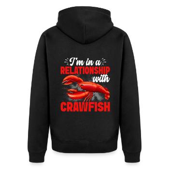 Crawfish Gifts - Unisex Premium Bio Zip Hoodie - Schwarz - Hinten - Nico (187cm)