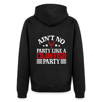 Crawfish Gifts - Unisex Premium Bio Zip Hoodie - Schwarz - Hinten - Nico (187cm)