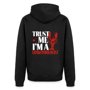 Crawfish Gifts - Unisex Premium Bio Zip Hoodie - Schwarz - Hinten - Nico (187cm)