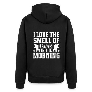 Crawfish Gifts - Unisex Premium Bio Zip Hoodie - Schwarz - Hinten - Nico (187cm)