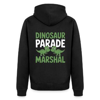 Dinosaur Party Decorations - Unisex Premium Bio Zip Hoodie - Schwarz - Hinten - Nico (187cm)