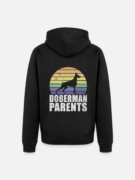 Cadeaux Doberman - Veste à capuche bio Premium Unisexe - noir