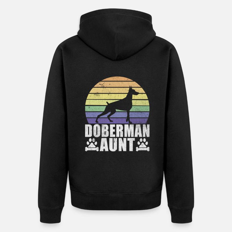 Doberman Gifts - Unisex Premium Bio Zip Hoodie - Schwarz