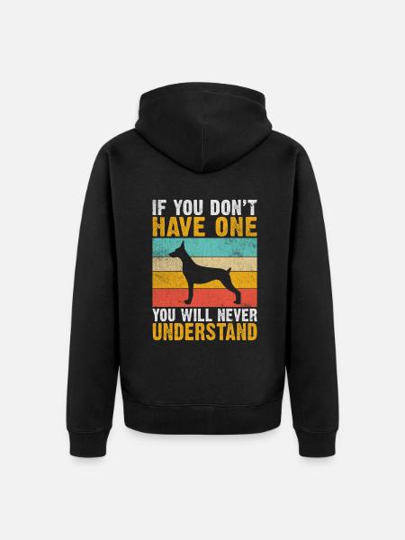 Cadeaux Doberman - Veste à capuche bio Premium Unisexe - noir