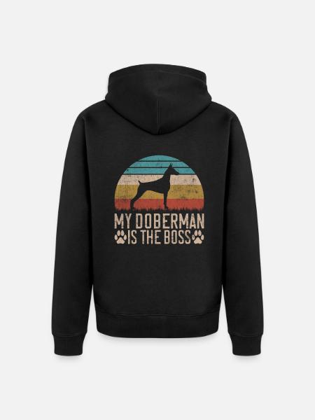 Cadeaux Doberman - Veste à capuche bio Premium Unisexe - noir