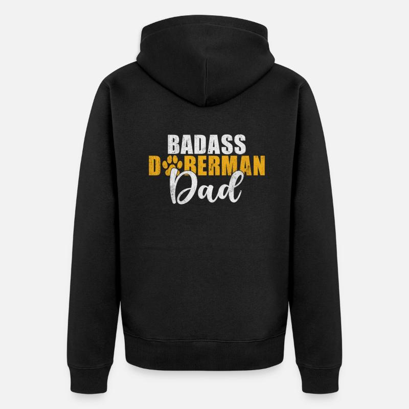 Cadeaux Doberman - Veste à capuche bio Premium Unisexe - noir