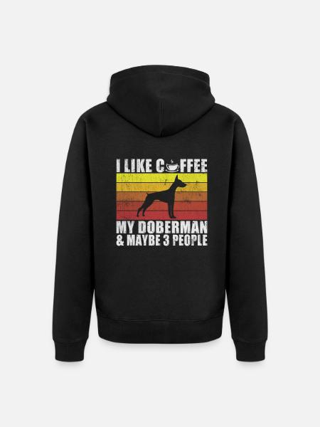 Doberman Gifts - Unisex Premium Organic Zip Hoodie - black
