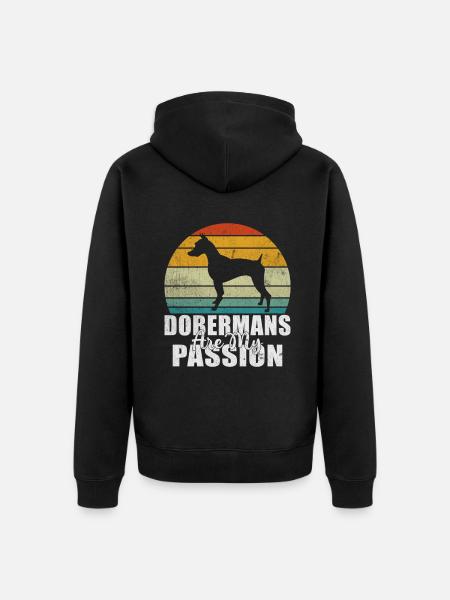 Cadeaux Doberman - Veste à capuche bio Premium Unisexe - noir