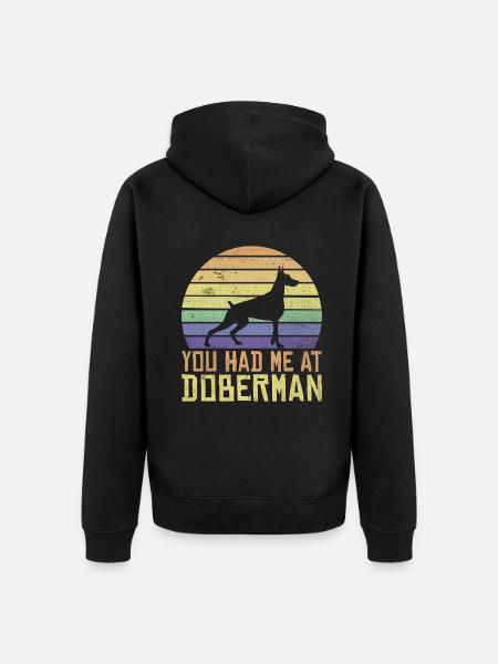 Doberman Gifts - Unisex Premium Bio Zip Hoodie - Schwarz
