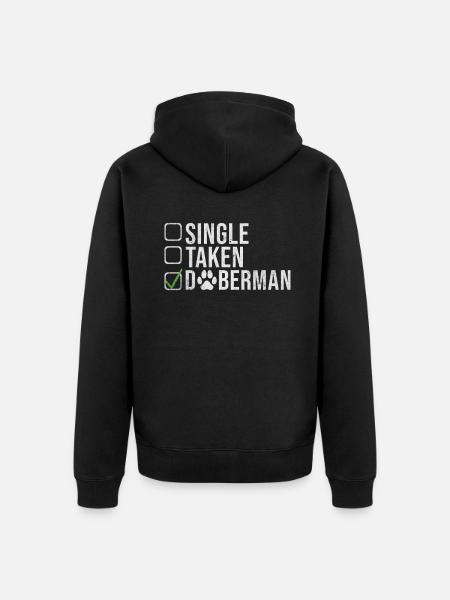 Doberman Gifts - Unisex Premium Organic Zip Hoodie - black
