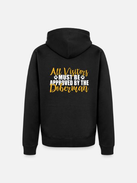 Doberman Gifts - Unisex Premium Bio Zip Hoodie - Schwarz