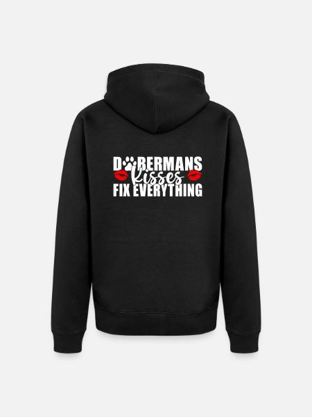 Doberman Gifts - Unisex Premium Bio Zip Hoodie - Schwarz