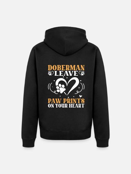 Doberman Gifts - Unisex Premium Organic Zip Hoodie - black