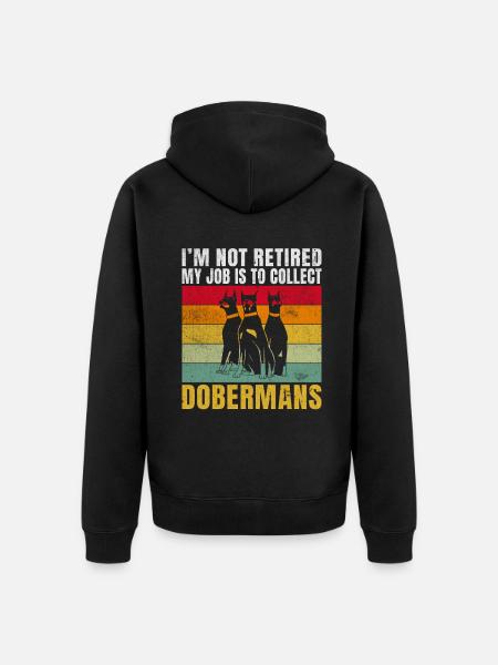Doberman Gifts - Unisex Premium Bio Zip Hoodie - Schwarz