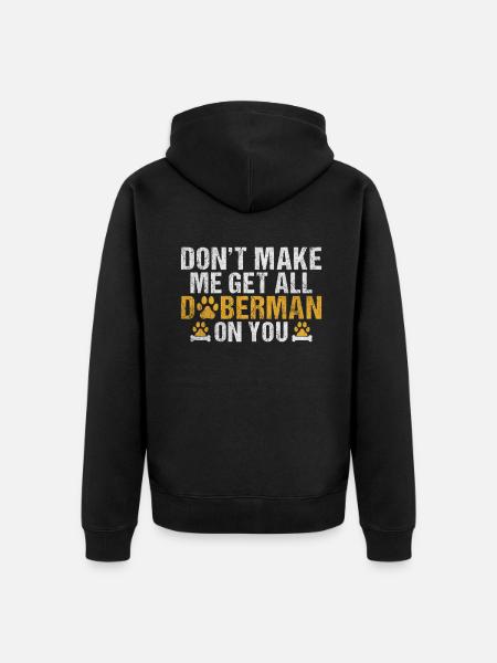 Cadeaux Doberman - Veste à capuche bio Premium Unisexe - noir