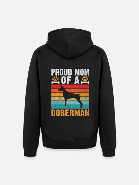 Doberman Gifts - Unisex Premium Bio Zip Hoodie - Schwarz