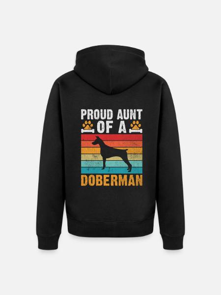 Doberman Gifts - Unisex Premium Organic Zip Hoodie - black