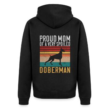 Cadeaux Doberman - Veste à capuche bio Premium Unisexe - noir - Dos - Nico (187cm)
