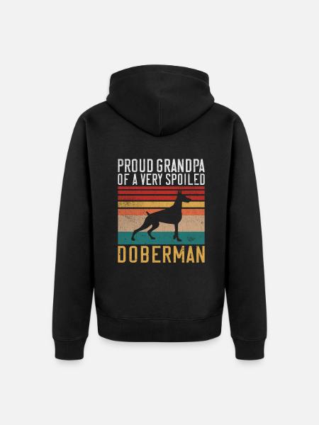 Doberman Gifts - Unisex Premium Organic Zip Hoodie - black