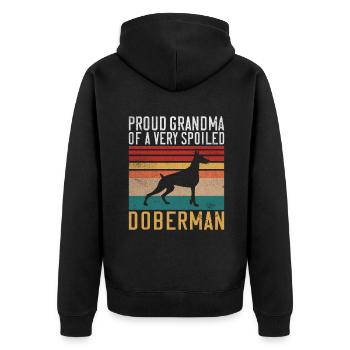 Cadeaux Doberman - Veste à capuche bio Premium Unisexe - noir - Dos - Nico (187cm)