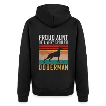 Cadeaux Doberman - Veste à capuche bio Premium Unisexe - noir - Dos - Nico (187cm)